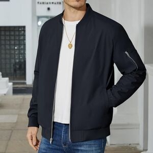 Men's Black Bomber Jacket